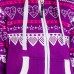 Moteriškas kombinezonas violetinės spalvos su širdelių raštais