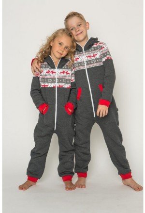 Sofa Killer tamsiai pilkas vaikiškas kombinezonas NORDIC