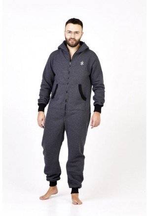 Sofa Killer tamsiai pilkas kombinezonas su užtrauktuku gale